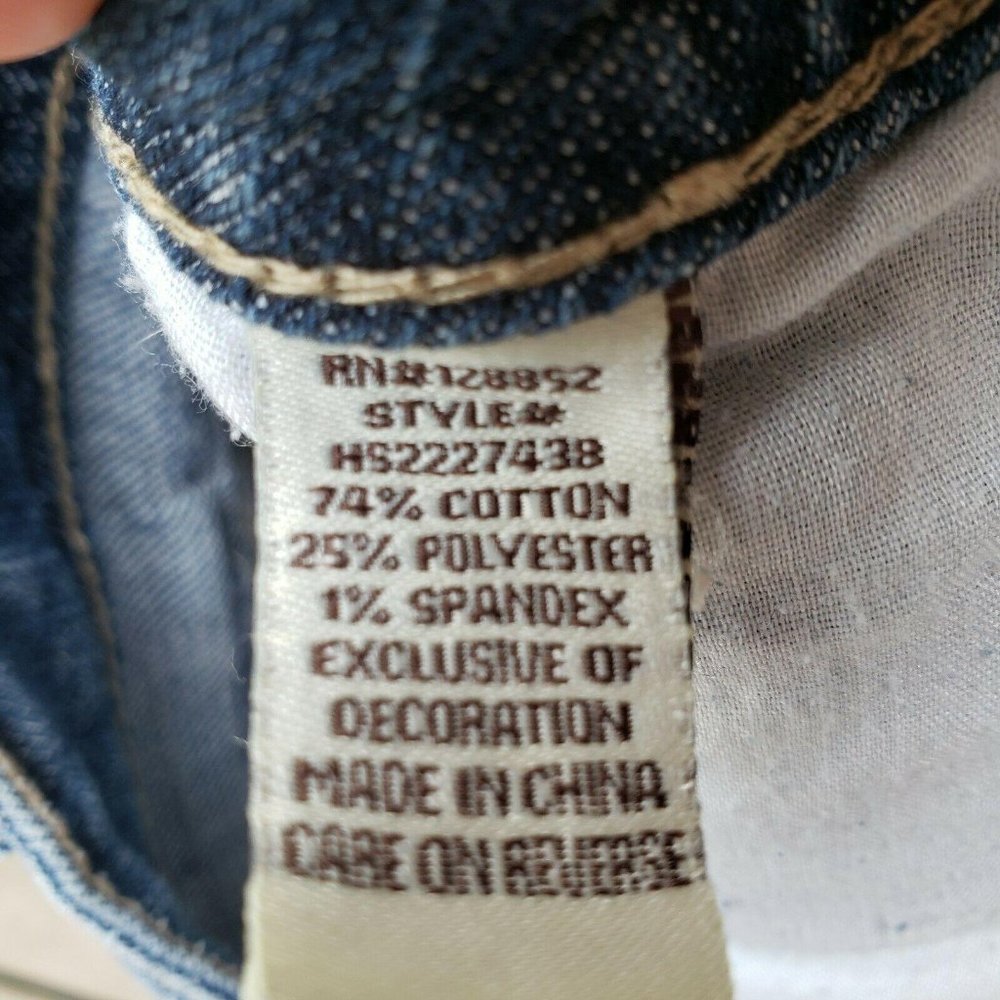 Hot Kiss Cici Cutoff Blue Jean Shorts Sz 7 / 29″ W - Picture 8 of 10